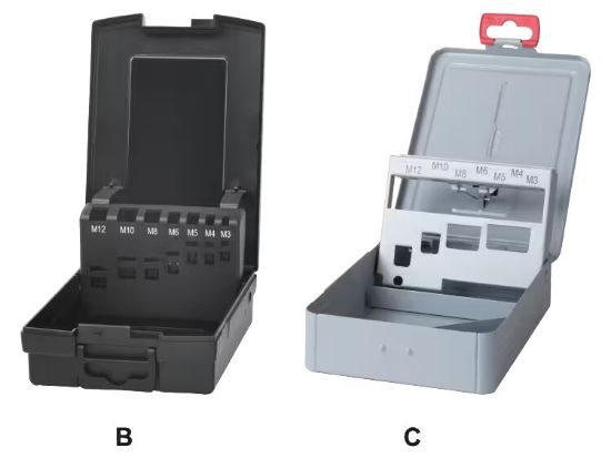 Afbeeldingen van Phantom set draadsnijden cassette leeg ISO 529 m3-m12 x 3 c 800