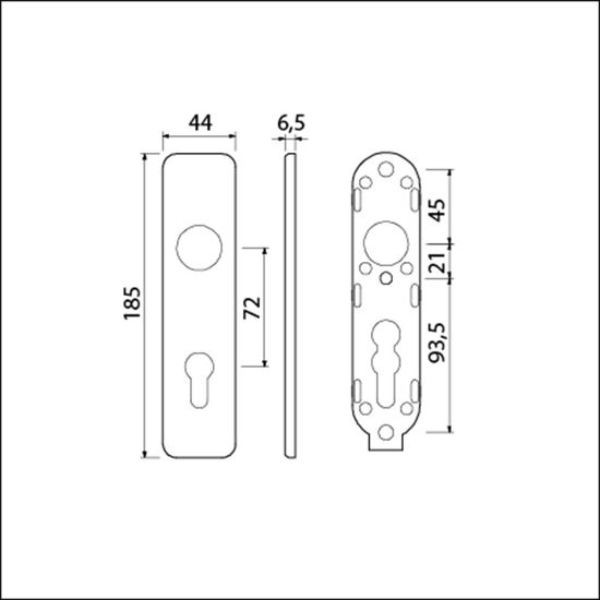 Afbeeldingen van Ami kortschild PC72 klik zwart