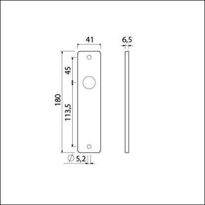 Afbeeldingen van Ami schild 180 f1 blind