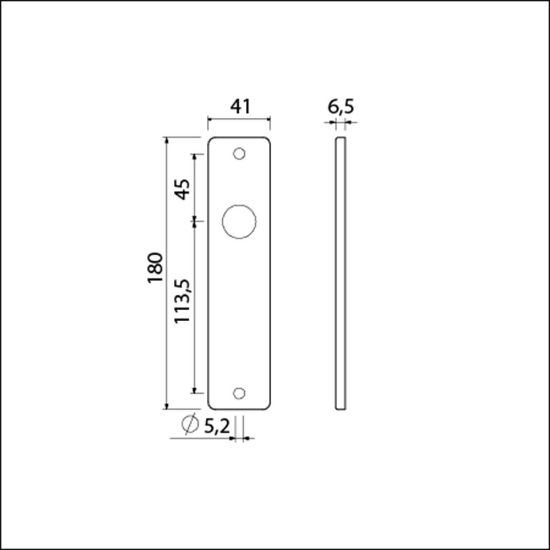 Afbeeldingen van Ami schild 180 f1 blind