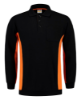 Afbeeldingen van Tricorp polosweater bicolor borstzak 302001 black/orange (zwart/oranje) 3XL