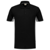 Afbeeldingen van Tricorp poloshirt bicolor  202004       black/grey (zwart/grijs) XL