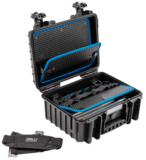 Afbeeldingen van B&W case gereedschapskoffer JET3000      PP kunststof 364x295x170 waterdicht