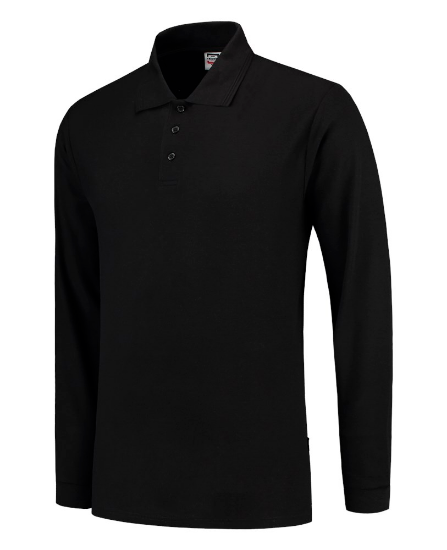 Afbeeldingen van Tricorp poloshirt 201008 lange         mouw black (zwart) XS