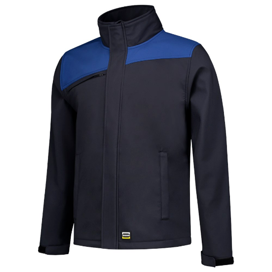 Afbeeldingen van Tricorp softshell bicolor naden 402021   navy/royalblue (marine/kobalt) 4XL