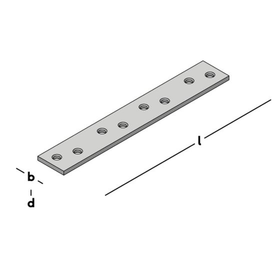 Afbeeldingen van Verbindingsplaat 95x15mm ev