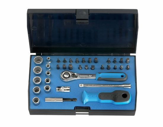 Afbeeldingen van Gedore dopsleutelset 1/4 37dlg          In-Is-ph-pz-tX d 20 kau20