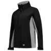 Afbeeldingen van Tricorp softshell dames bicolor 402008  black/grey (zwart/grijs) 4XL
