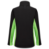 Afbeeldingen van Tricorp softshell dames bicolor 402008  black/lime (zwart/groen) 5XL