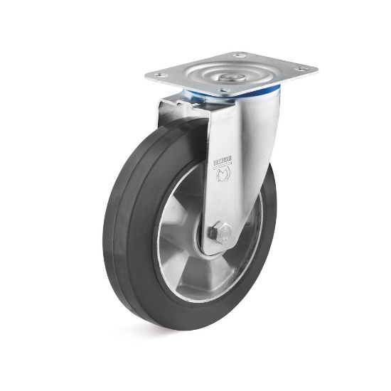 Afbeeldingen van Zwenkwiel alu-vulkan 160mm 300kg