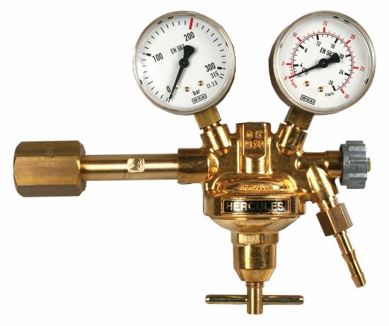 Afbeeldingen van Weldkar drukregelaar stikstof           manometer 200bar 0-16bar