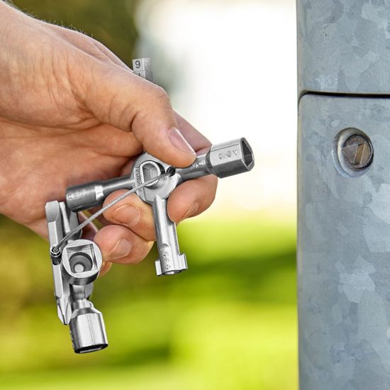 Afbeeldingen van Knipex schakelkastsleutel               TwinKey 00 11 01