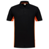 Afbeeldingen van Tricorp poloshirt bicolor  202004       black/orange (zwart/oranje) 7XL