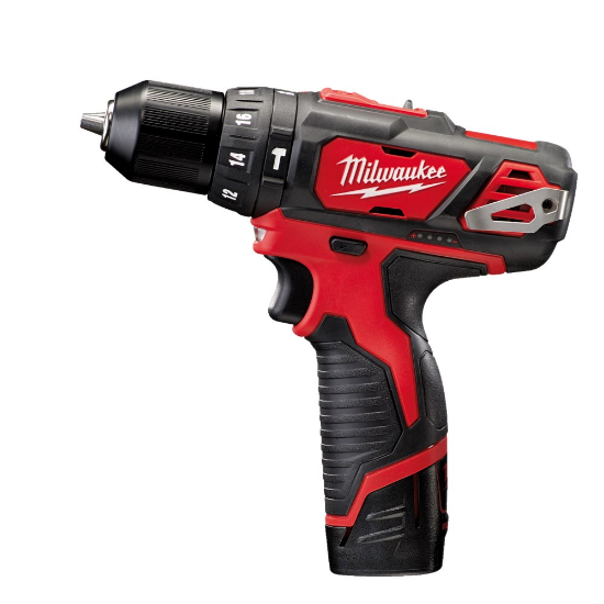 Afbeeldingen van Milwaukee M12 klop-boorschroefmachine BPD-202C (2x 2.0Ah) in koffer