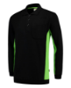Afbeeldingen van Tricorp polosweater bicolor borstzak 302001 black/lime (zwart/groen) 4XL