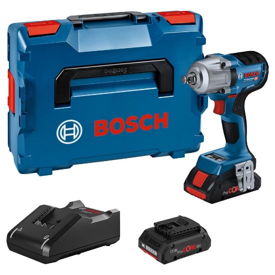 Afbeeldingen van Bosch 18V slagmoersleutel GDS 18V-450 HC 2x PC 4.0Ah + CoMo L-Boxx 136