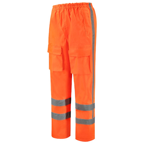 Afbeeldingen van Infra regenbroek fluor orange (oranje high vis) 2XL RWS
