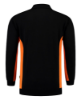 Afbeeldingen van Tricorp polosweater bicolor borstzak 302001 black/orange (zwart/oranje) 5XL