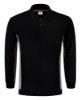 Afbeeldingen van Tricorp polosweater bicolor borstzak 302001 black/grey (zwart/grijs) 4XL