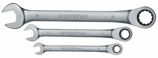 Afbeeldingen van Gedore steek-ringratelsleutel set 8-19mm 5-dlg R07105005