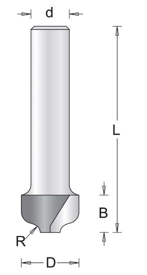 Afbeeldingen van HM profielfrees 12.7x50x2 8mm