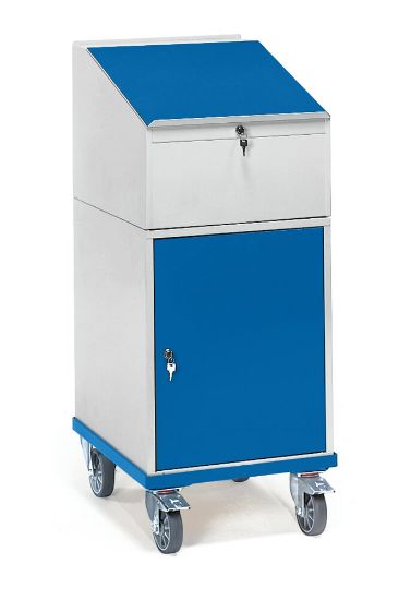 Afbeeldingen van Verrijdbare kast met schrijfplank 2448