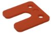 Afbeeldingen van Drukplaat met sleuf 5x70x70mm rood      ve192