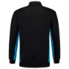 Afbeeldingen van Tricorp polosweater bicolor borstzak 302001 black/turquoise (zwart/blauw) XS