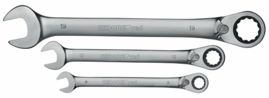 Afbeeldingen van Gedore steek-ringratelsleutel set 5dlg  8-19mm R07205005