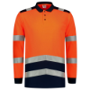 Afbeeldingen van Tricorp poloshirt lm highvis bicolor 203008 orange/ink (oranje/blauw) S
