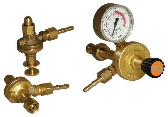 Afbeeldingen van Drukregelaar propaan                    manometer 0-4bar