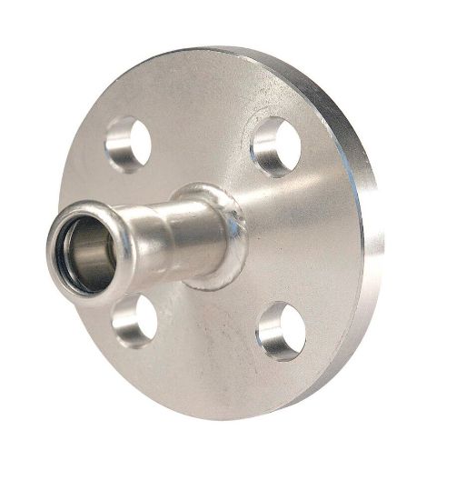 Afbeeldingen van Press rvs-316L kiwa flenskoppeling PN16 15mm