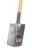 Afbeeldingen van Ideal spade gepolijst 1601 Britta       250x165x160mm T-steel 85cm