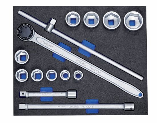 Afbeeldingen van Gedore dopsleutelset 3/4 3/4 ct-module  14dlg 2005 ct332