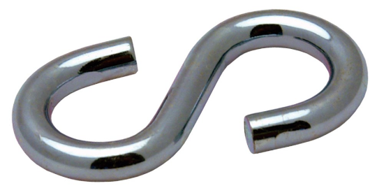 Afbeeldingen van S-haak 5mm lengte 45 ev