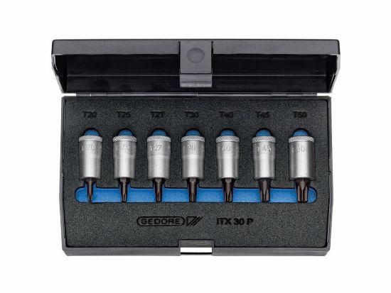 Afbeeldingen van Gedore dopsleutelset 3/8 7dlg ItX 30 pm