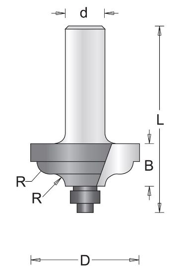 Afbeeldingen van HM ogiefrees 31.8x50x45 8mm