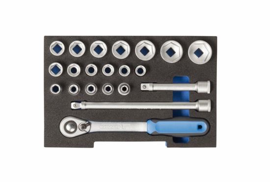 Afbeeldingen van Gedore dopsleutelset 1/2 1/2 l-boxx     module ct119