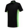 Afbeeldingen van Tricorp poloshirt bicolor  202004       black/lime (zwart/groen) M