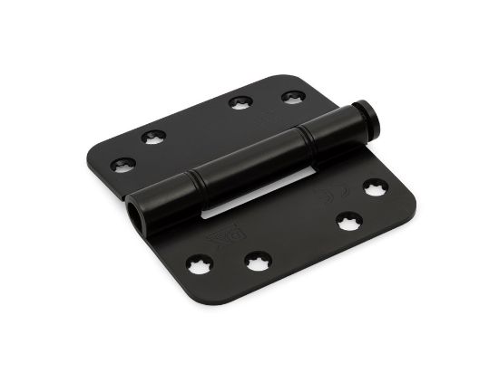 Afbeeldingen van Glijlagerscharnier 89x89x3mm zwart RD