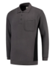 Afbeeldingen van Tricorp polosweater bicolor borstzak 302001 darkgrey/black (grijs/zwart) 2XL