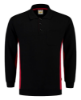 Afbeeldingen van Tricorp polosweater bicolor borstzak 302001 black/red (zwart/rood) XL