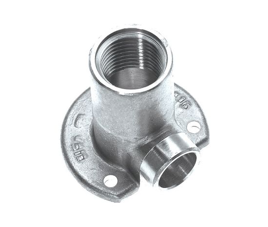 Afbeeldingen van Cap muurplaat hoog bi-cap nikkel 1/2x 15