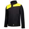 Afbeeldingen van Tricorp softshell bicolor naden 402021   black/yellow (zwart/geel) 2XL