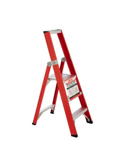 Afbeeldingen van 4tecx industrietrap 1x3 aluminium       enkel oploopbaar