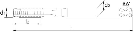 Afbeeldingen van Phantom hp2 hsse pm machinetap mf24x1.50 hardlube