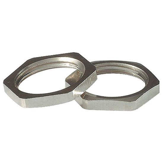 Afbeeldingen van Wartelmoer messing vernikkeld metrisch