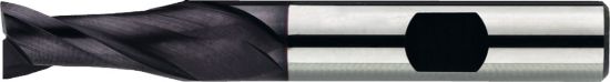 Afbeeldingen van UNI volhardmetaal Schachtfrees, 2-snijder DIN 6527-B lang, AlTiN-X