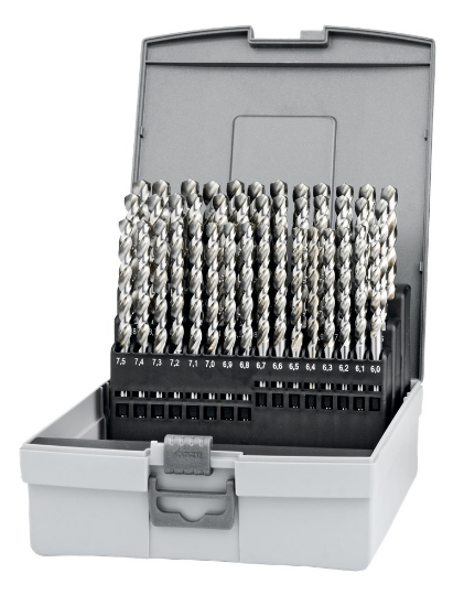 Afbeeldingen van Phantom hss set spiraalboren DIN 338 aluminium