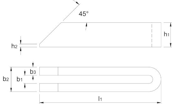 Afbeeldingen van Phantom afgeschuinde spanbeugel din 6315b